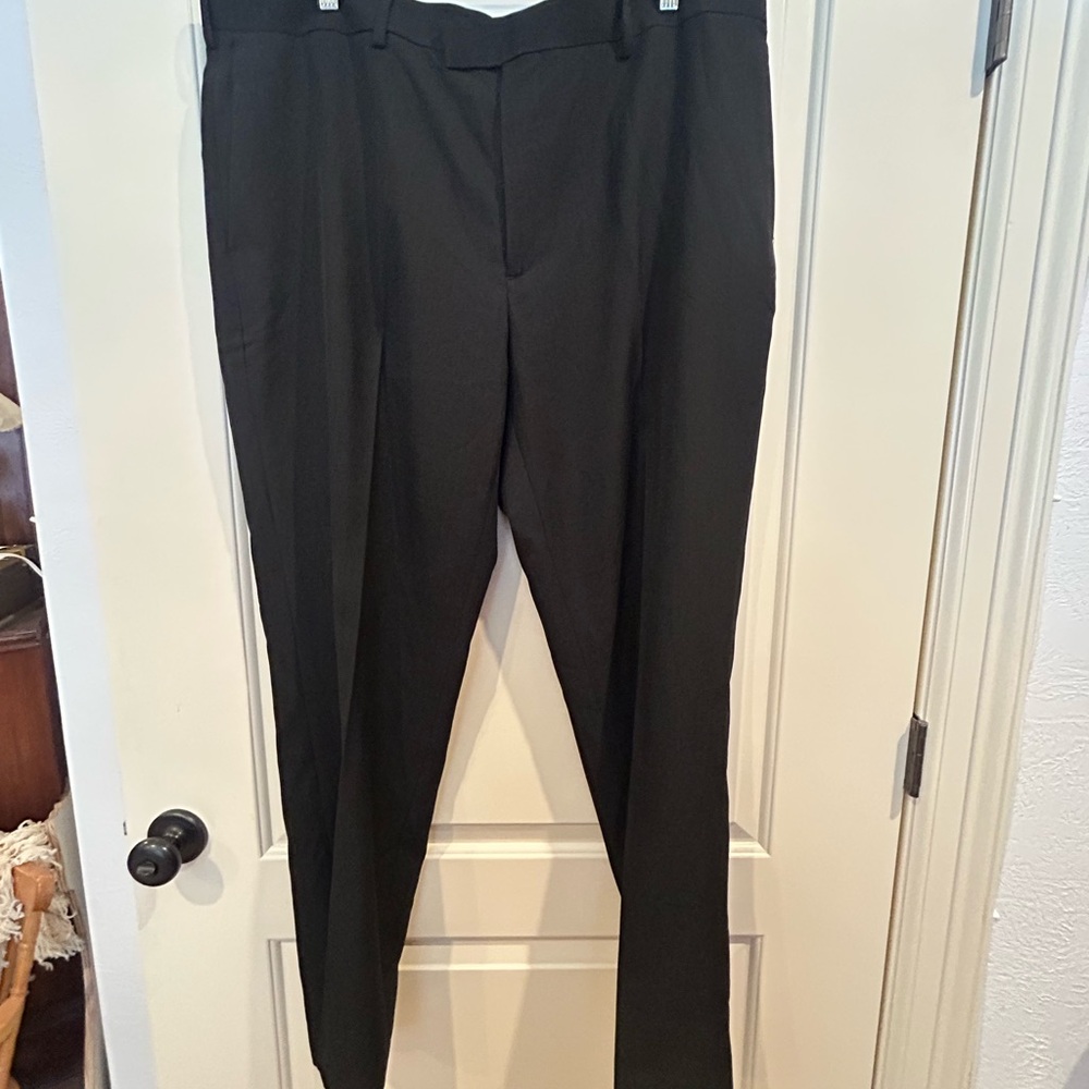 Classic Black Men's Dress Pants - Tailored Formal Trousers
